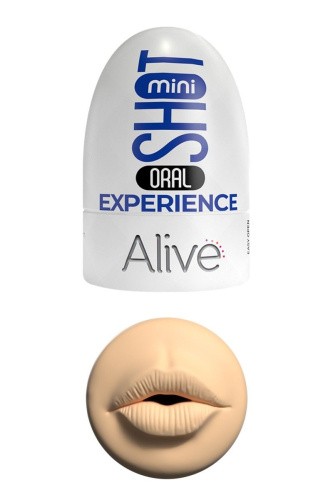 Alive Oral Experience Mini Masturbator - Мастурбатор, 8.5х5 см (синий)